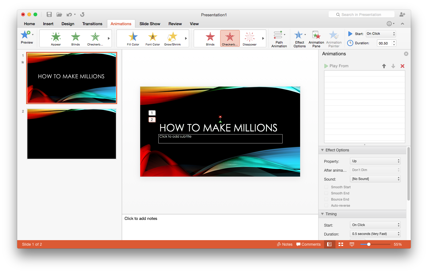 save a powerpoint for mac as a video